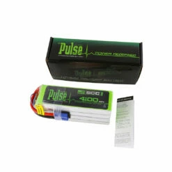 PULSE 4100mah 50C 29.6V 8S LiPo Battery - EC5 Connector -ALIGN Sales Store 1080 Pulse4100 1