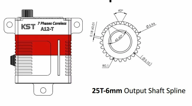 KST A12-T 12mm Digital Servo - Torque 4 KST A12-T 12mm Digital Servo - Torque - Image 2
