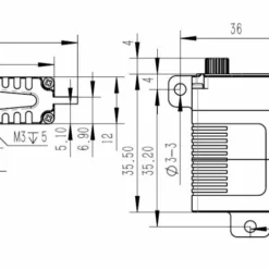 KST A12-T 12mm Digital Servo - Torque 7 KST A12-T 12mm Digital Servo - Torque -ALIGN Sales Store A12 2