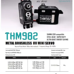 THETA THM982 HV Mini Brushless Servo -ALIGN Sales Store THETATHM982HVMiniBrushlessServo