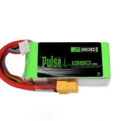 PULSE 1350mAh 50C 11.1V 3S LiPo Battery - XT60 Connector