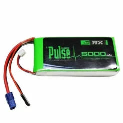 PULSE 5000mAh 15C 7.4V 2S Receiver LiPo Battery For Airplane - EC3 Connector