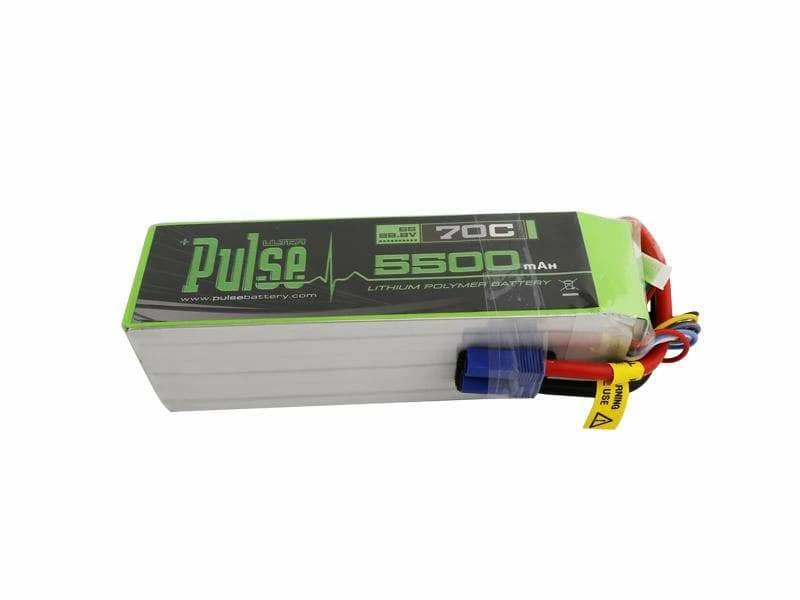 PULSE 5500mah 70C 22.2V 6S LiPo Battery - EC5 Connector 3 PULSE 5500mah 70C 22.2V 6S LiPo Battery - EC5 Connector