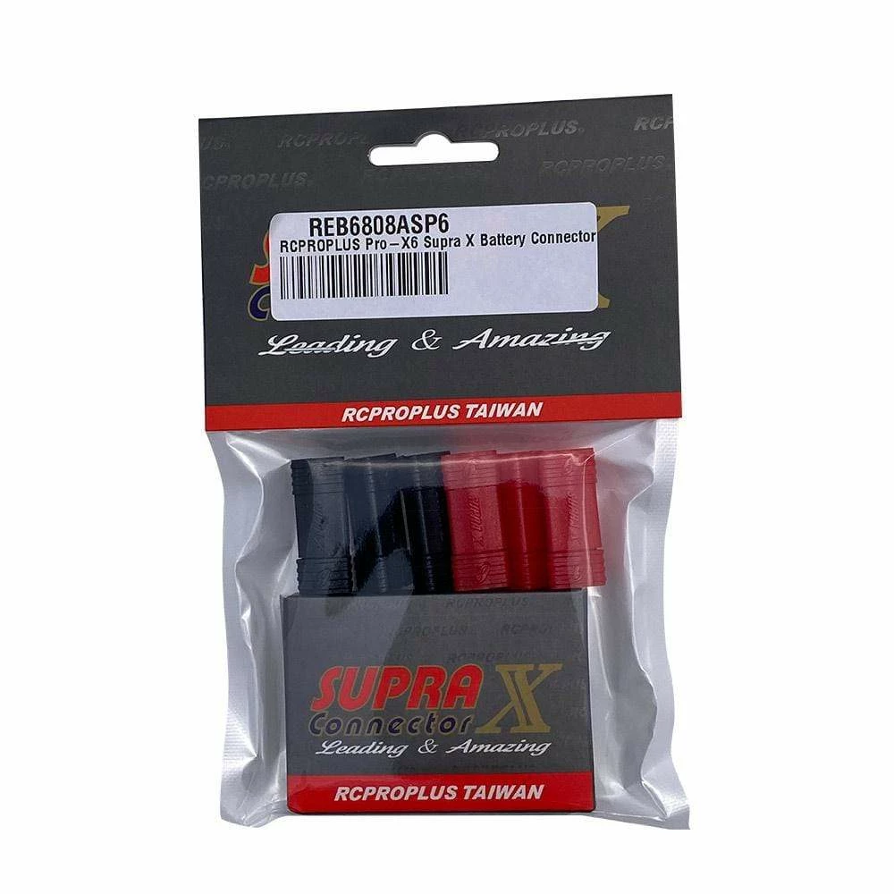 RCPROPLUS Pro-X6 Supra X Battery Connector - 6 Set (8-10AWG) 3 RCPROPLUS Pro-X6 Supra X Battery Connector - 6 Set (8-10AWG)