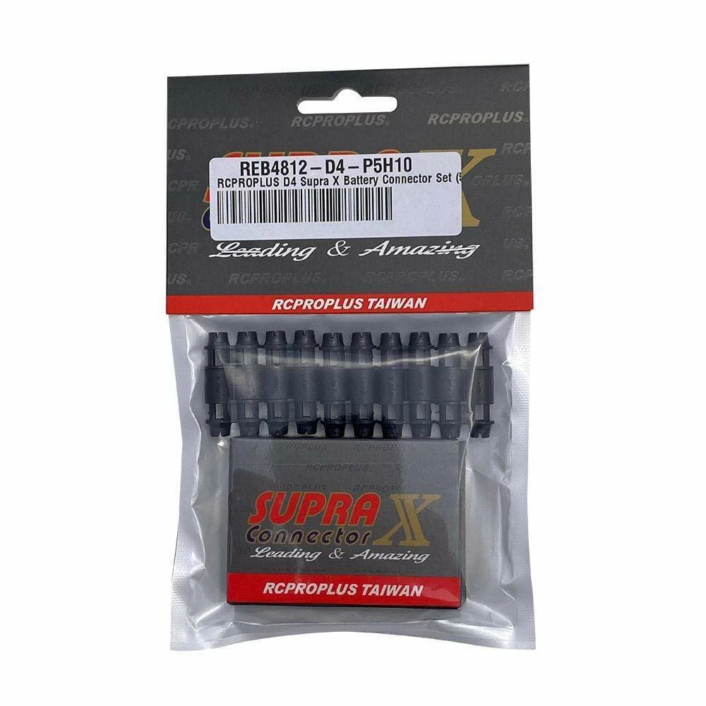 RCPROPLUS D4 Supra X Battery Connector Set (5 Sets) (12~14AWG) 3 RCPROPLUS D4 Supra X Battery Connector Set (5 Sets) (12~14AWG)