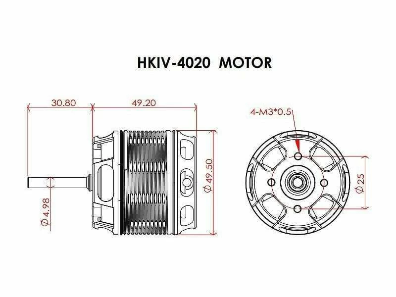 Scorpion HKIV-4020-1060KV Brushless Motor 4 Scorpion HKIV-4020-1060KV Brushless Motor - Image 2